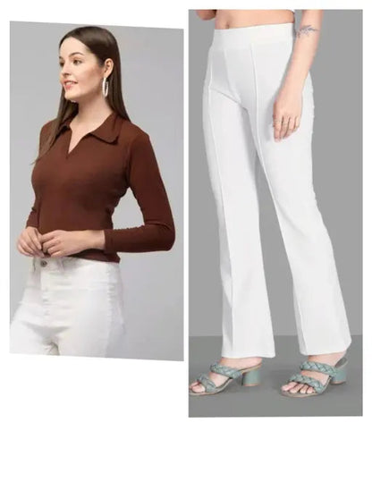 VELOMI Stylish Women’s Color Top & Bottom Set – Trendy Casual & Party Wear