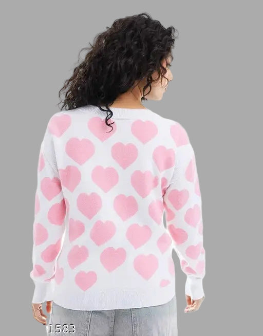 Women’s Winter Sweater – Cozy Wool & Cotton Blend Pullover, Stylish Partywear & Everyday Knitwear