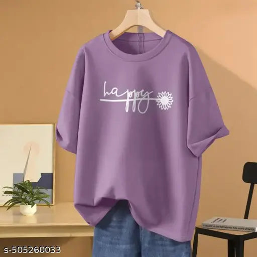 Trendy Fashionable & Modern , Classical Designed Oversize T-shirt & Tees For  Women's & Girls