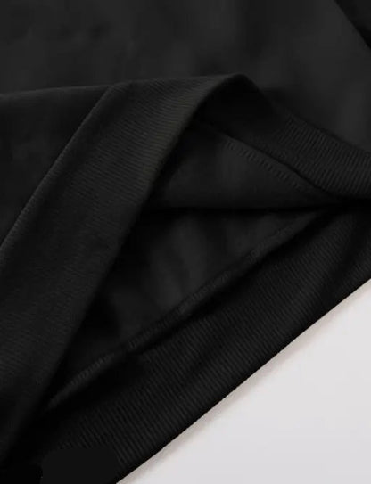 VELOMI Women’s Full Sleeve Solid Black Hooded Sweatshirt – Casual & Comfortable