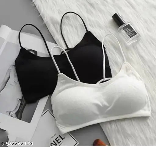 VELOMI Women’s Cross Dori Tube Bra – Comfortable Strapless Style (Pack of 2)