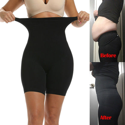 High Waisted Body Shaper SEAMLESS TUMMY STOMACH SHAPEWEAR PANTIES BODY SHAPER FOR WOMEN (1PACK BLACK)