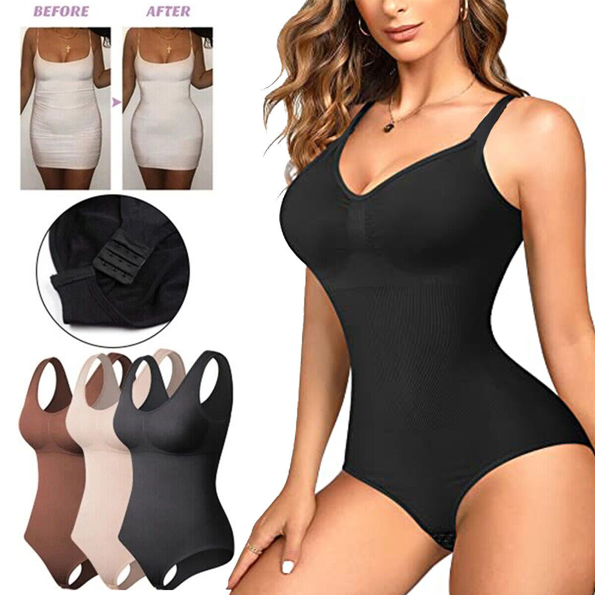 Women’s Seamless Slimming  Bodysuit Shapewear – Smooths & Shapes for All-Day Confidence