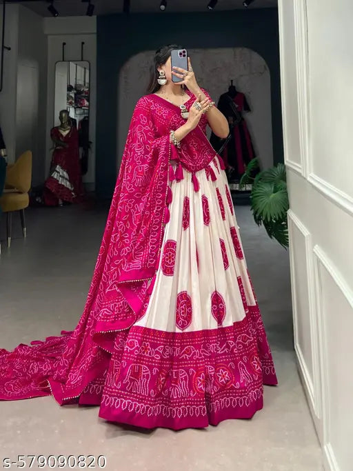 VELOMI Patola Printed Navratri Chaniya Choli – Festive Garba & Dandiya Wear