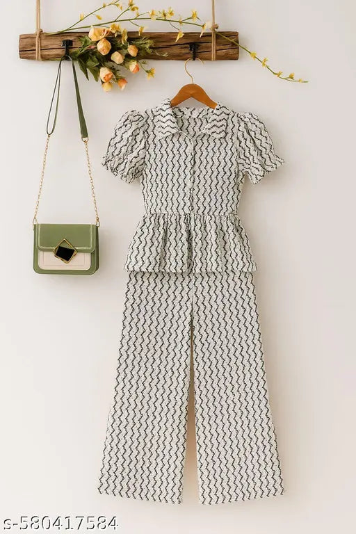 ZEE COLLECTION 786 | New Trendy Stylish Beautiful Girls 2-piece Crop top summer outfit Top & Bottom Sets Co-Ord Sets For Casual + Partywear