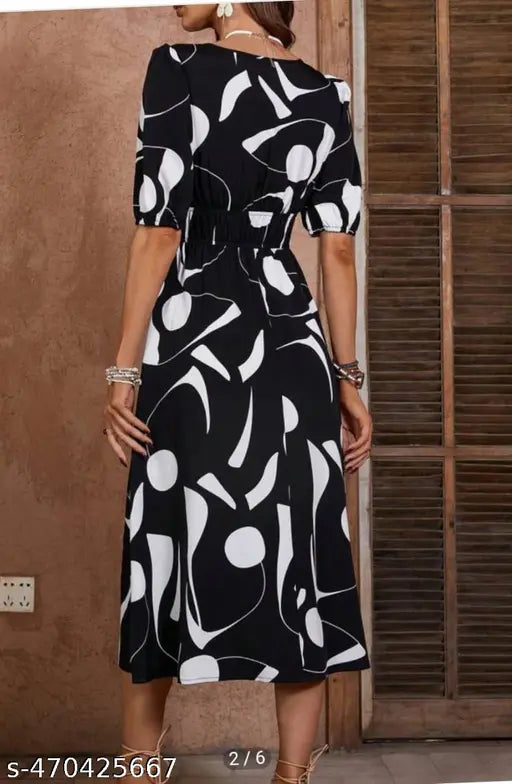 VELOMI Women’s Designer Dress – Elegant Party & Occasion Wear