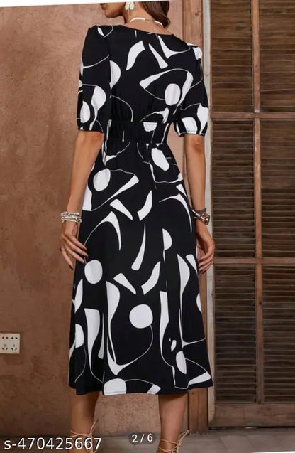 VELOMI Women’s Designer Dress – Elegant Party & Occasion Wear
