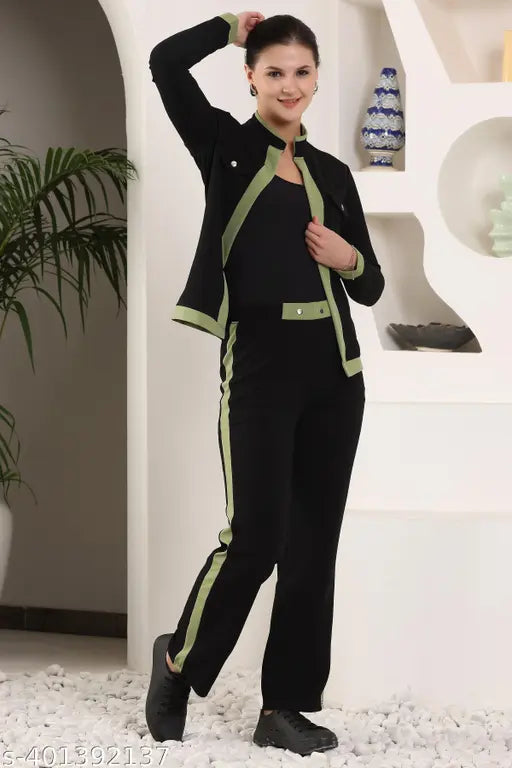 VELOMI Women’s Fashion Co-Ords Set – Stylish Top & Bottom Matching Outfit for Casual & Sport Wear