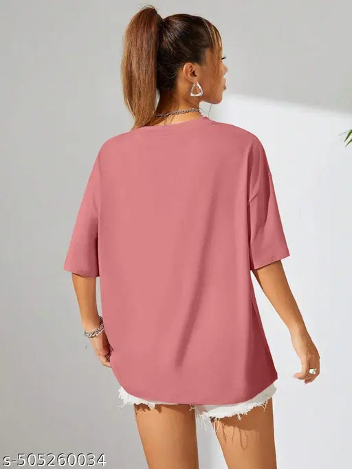 Trendy Fashionable & Modern , Classical Designed Oversize T-shirt & Tees For  Women's & Girls