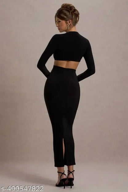 full sleeve partywear casual co-ords dress for women