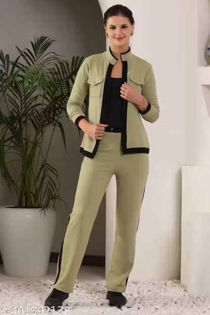 VELOMI Women’s Fashion Co-Ords Set – Stylish Top & Bottom Matching Outfit for Casual & Sport Wear
