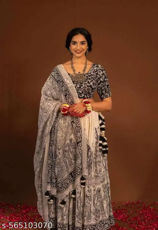 VELOMI Ethnic Dola Silk Lehenga Choli – Patola & Kalamkari Fusion with Dupatta