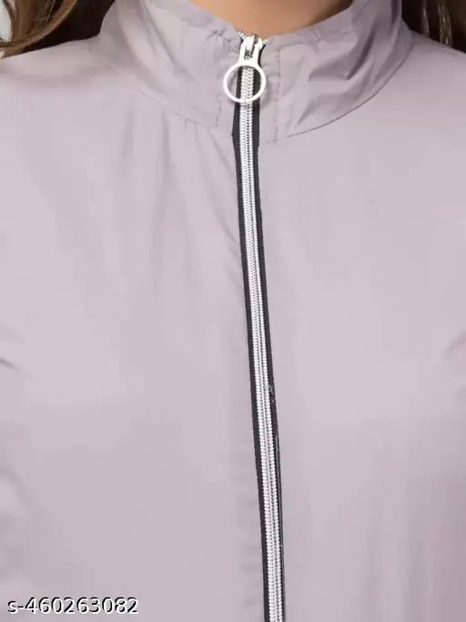 VELOMI Women’s Black Bomber Jacket – Trendy Zipper Winter Style