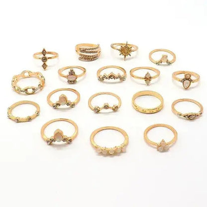 VELOMI Premium Gold-Plated Floral AD Ring – Timeless Style for Women