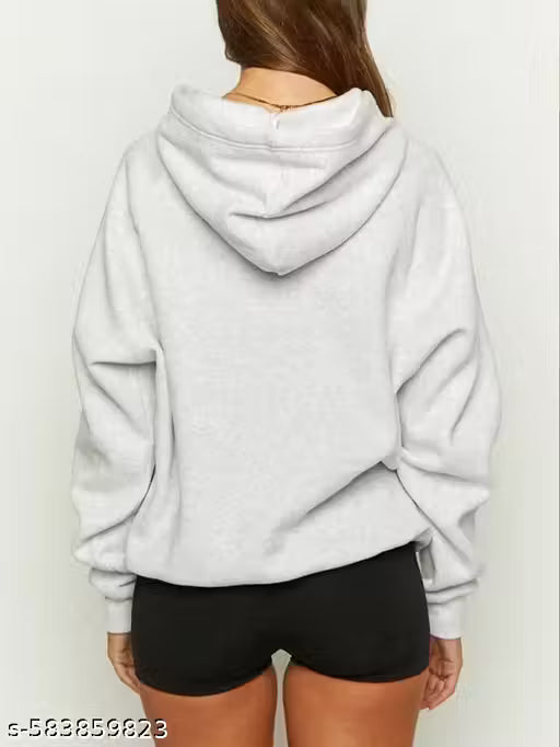Women Casual Letter Print Drop Shoulder Hoodie Sweatshirt, Autumn/Winter