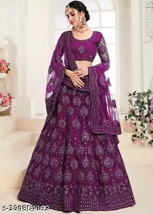 VELOMI Designer Wonder Chain Cording Lehenga Set – Festive & Wedding Wear
