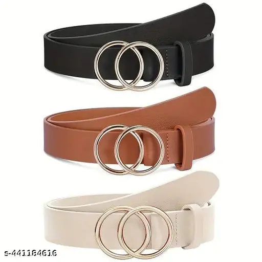 women lether  belt pack of 3