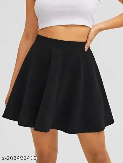 SWARA CRAFT Girl High Waist Skirt Short Skater Tennis Skirt Mini Skirt Women Skirt for Girls Women Stylish Long Skirt for Women Stylish Women's Above Knee Skirt
