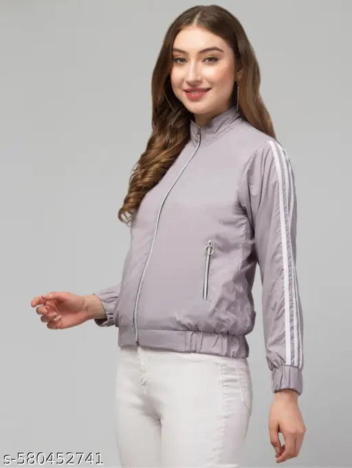 VELOMI Trendy Grey Jacket for Women – Warmth Meets Effortless Style