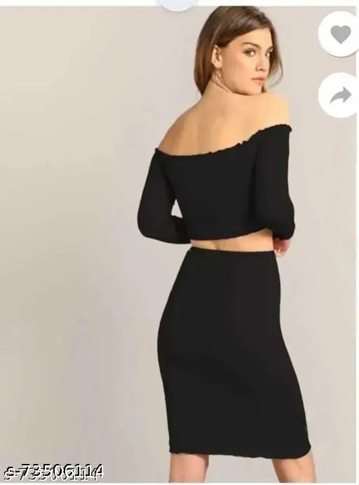 Skirt and Croptop top & bottom